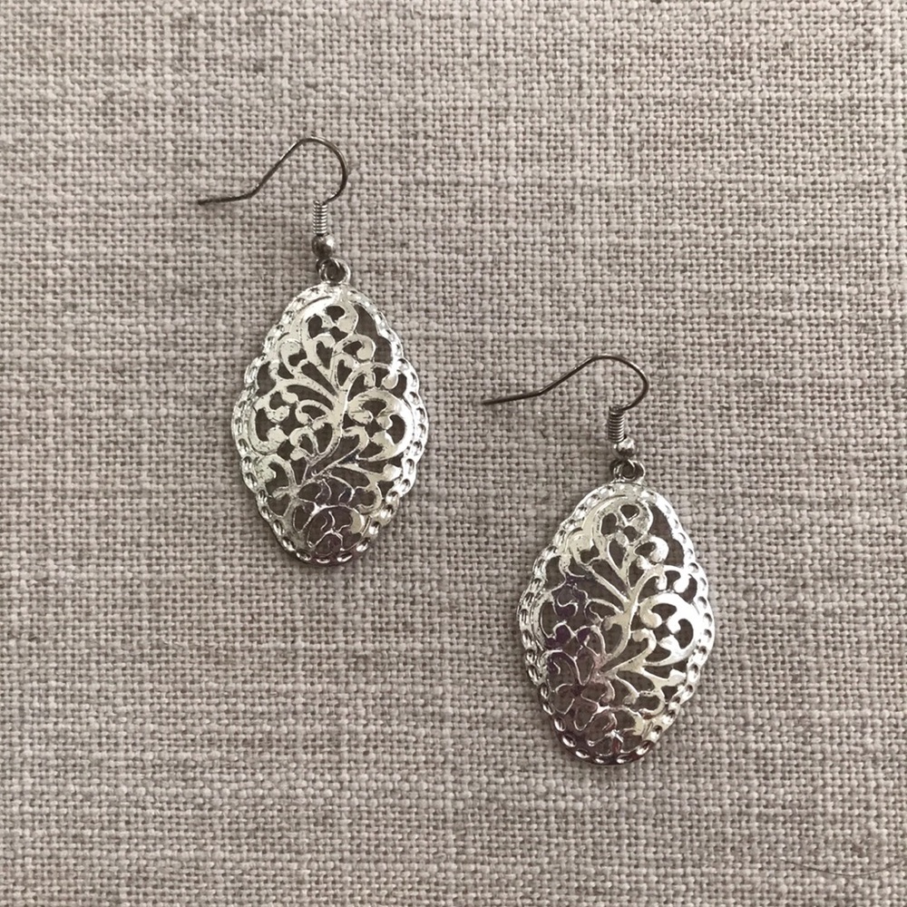 Silver earrings